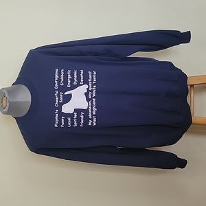 Yorkie Blue sweatshirt